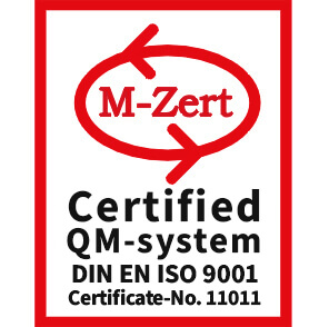 M-Zert Icon für Zertifikat DIN EN ISO 9001